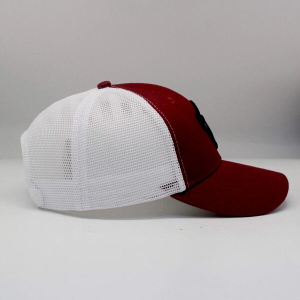 Maroon with white mesh Cap Truck - Image 3