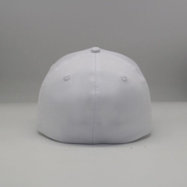 Flex White Fitted Cap - Image 4