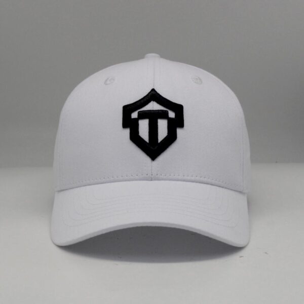 Flex White Fitted Cap - Image 2