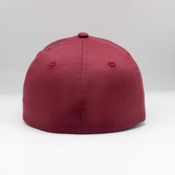 Flex Maroon Fitted Cap - Image 4