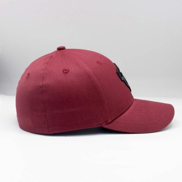 Flex Maroon Fitted Cap - Image 3