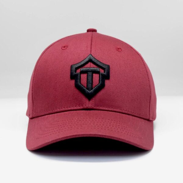Flex Maroon Fitted Cap - Image 2